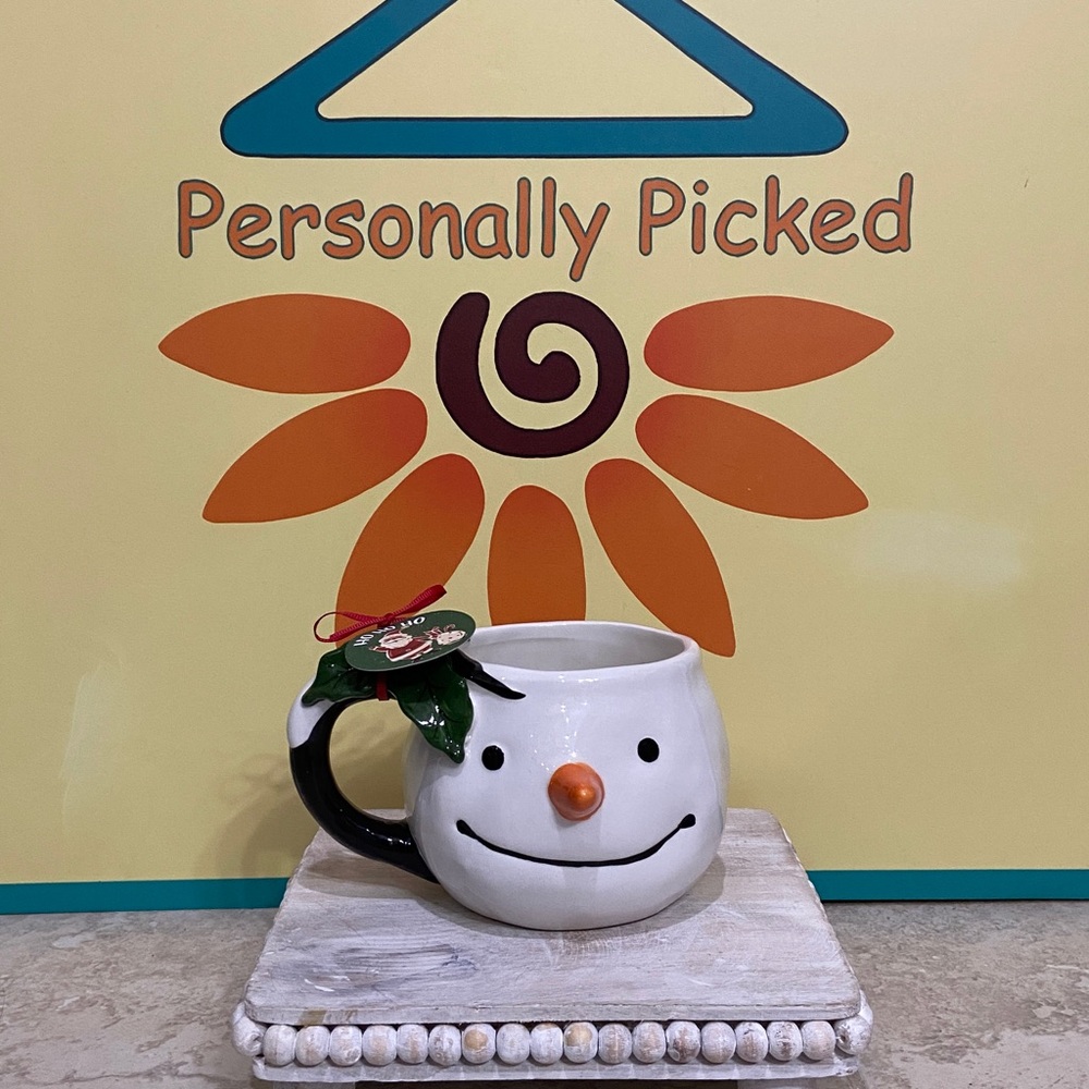 Blue Sky Clayworks SNOWMAN FIGURAL Mug